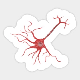 Watercolor Neuron Sticker